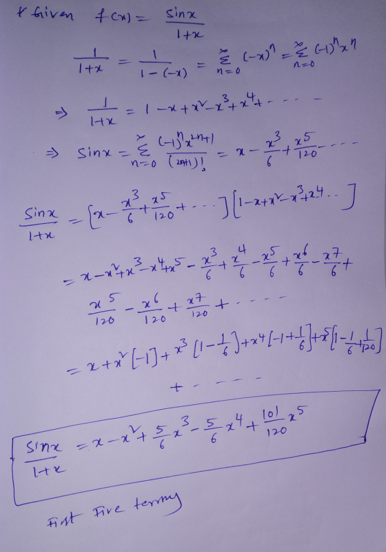 & Given fcn) = sina 1th 10/27 n=0 - ito (-10 - = 1 ***V_v3*** .- a. 120 2+ Sine - (2-4 * ) (-**24.J 120 tu 3 4 5 6 xt T 7 4 5