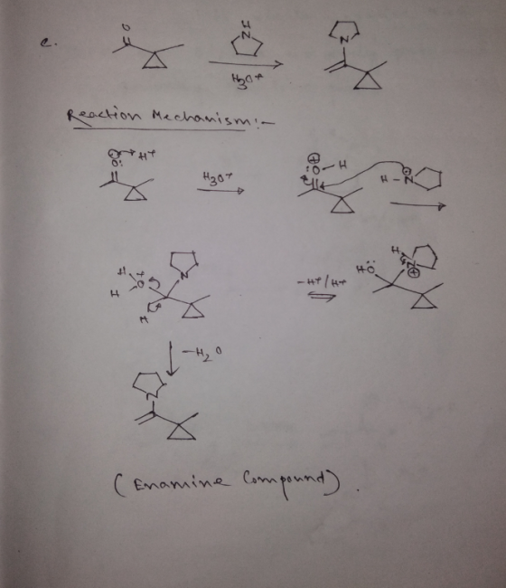 HOA Reaction Mechanismia (Enamine compound)