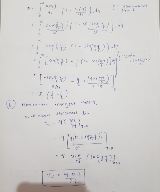 C incompressible How2 0-) (1-4(9) Jody (ja som nesille - jos may) l. vsing )cy - sind . ) (- sin(974)ody :[Sm[- (1 - 104(ny)