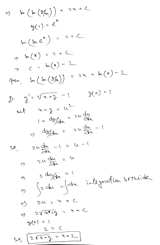 = ) et 2 ñ mcm (M) ar ne ylu te m(me) mo 2te com(n)-2 quen mcm (M)) = 2x + m (a)-2 D. y= Vaty - net naty 2 2 uz 2u du In dyl