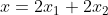 x = 2:11 + 2.12