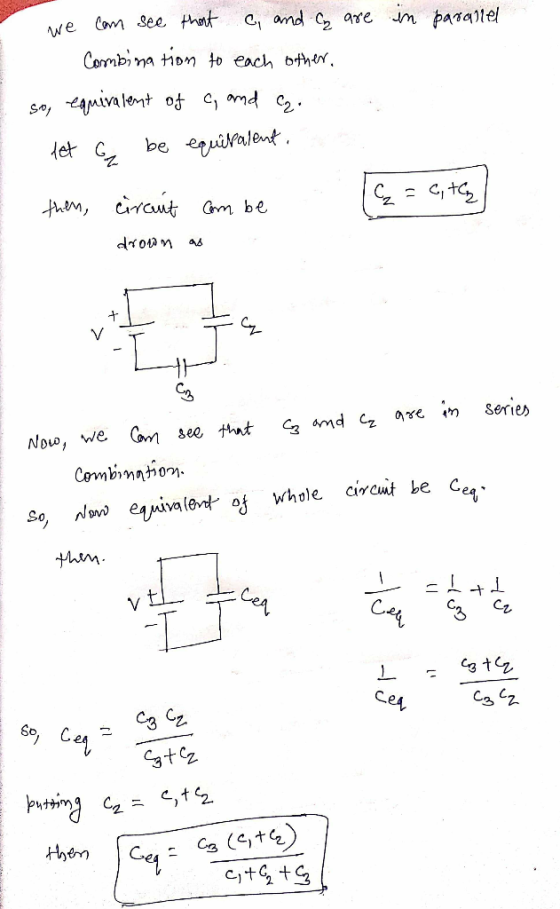 in parallel I we com see that c, and ly are - Combination to each other, so equivalent of c, and ca. let G be equipalent, the