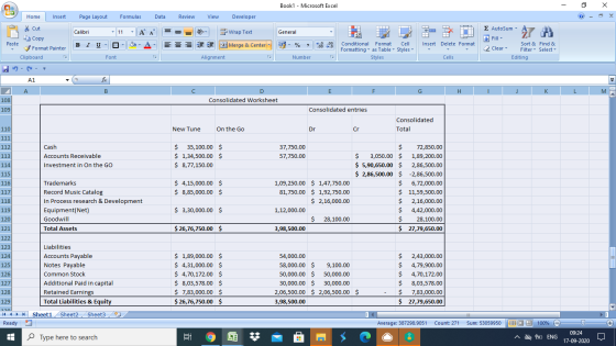 Book1 - Microsoft Excel Cla Home Insert Page Layout Formulas Data Review View Developer (?) X х AutoSum - * Cut EB Copy Calib