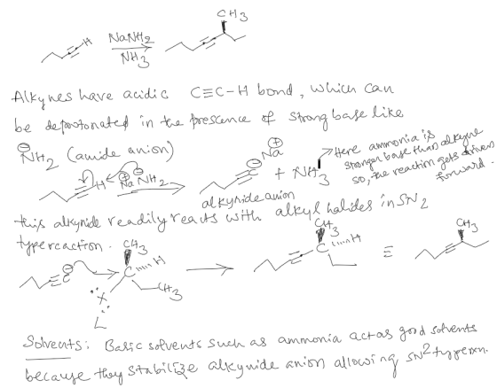 H3 Nanfz Alky nes have audie CEC-H bond whicn Can be defatonate in ta rescna Strong oae ike NH2 Camda anion Here amonia is 3h