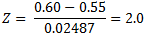 0.60 - 0.55 Z 2.0 0.02487