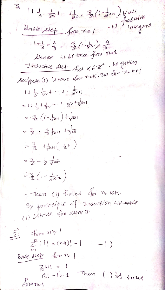 3. 1 2 Positive om It ft Badr din 311-3men hvad Basic step son na! - insegens 144, 311-), ķ Hence it is true fom na 1 Inducti