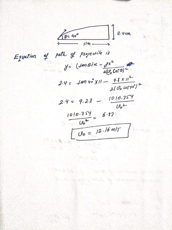 - 40 2. Чут Egufion 2. Ч= 9.23-1010-25y 1o olo.2Sy 6.17 Uo m/r Us = 12./6 mis 義