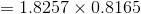 =1.8257\times 0.8165
