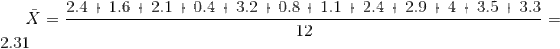 2.41.6+ 2.1 0.4+3.2 + 0.8+1.1 2.4 + 2.9+4 + 3.5 +3.3 12 2.31