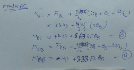 poember BC tage = F BC + 288 ) ( 208 + OC - 3/2 - +4,43 +4 65 (208) MBC 244.43 + 6.67EFOB - ③ McB = MCB + 2560 120 + Gg - 31/
