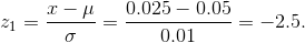 1 -μ 21 =- 0.025 – 0.05 ο = -2.5. 0.01