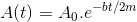 A(t) = A.e-bt/2m