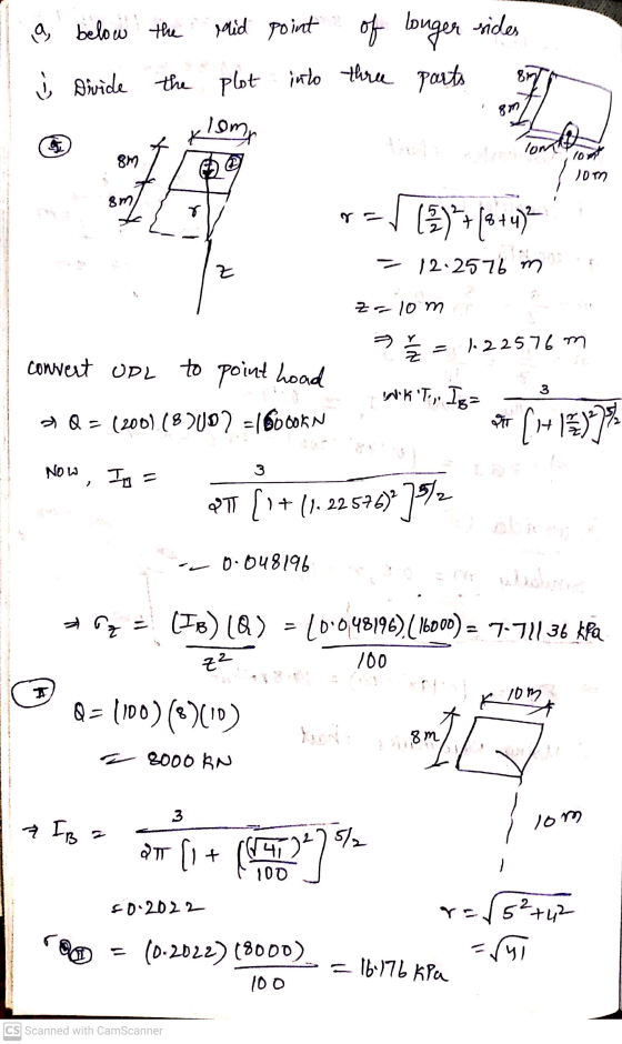 ten Tom a, below the Mid point of longer sides į Divide the plot into three parts lom, 7. K 8m lomat om 8m ช |(397687412 Z 12
