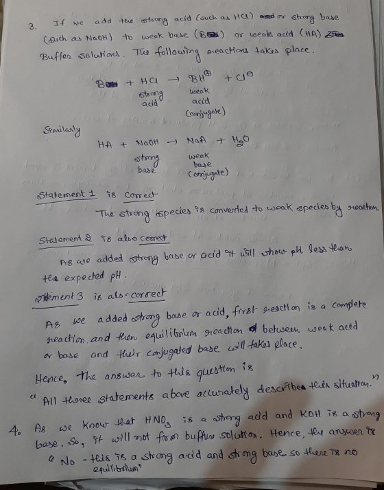 3. If we +ce acid acid add the strong acid (such as Ha) seed or strong base (such as NaOH) to weak base (Bo) or weak acid (HA