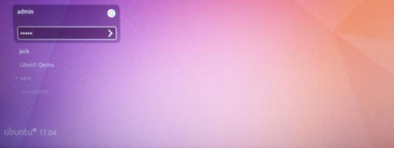 admin 9909 jack Libvirt Qemu sarv ubuntu 17.04