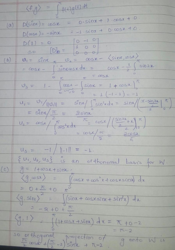 11 Dsine)= O-SiDIt cosz +O LOSE la) 0COSX tO Dlasi)- -sinx DCE) = O De= DSX b) sine sin22 siDeasz de Cos- COsx- TC + casz si