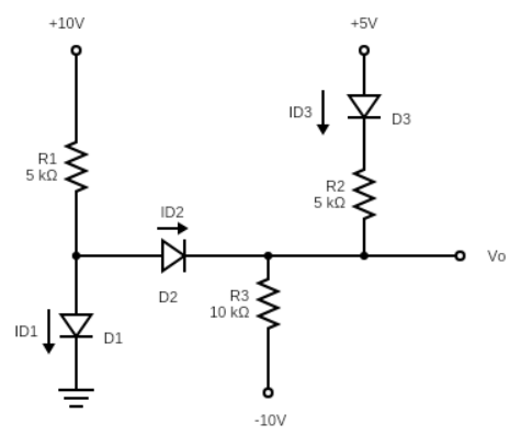 1D3 | D3 R2 5kQ 21% å o Vo D2 R33 10 ke 3 1011 01 -10V