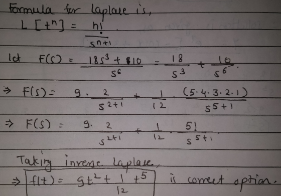 18 2 Lo C5.4 3. 2. t 2. ラF(S)= g, 2 5 stt Takim invene laplase