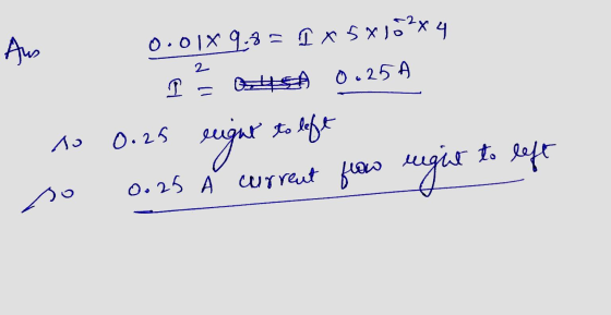 Ano 2. О.olx 9.5 = TлЅх).*x4 Още о. 259 О. 25 tо lеbe — Дә то right 0.25 A current flow right left по