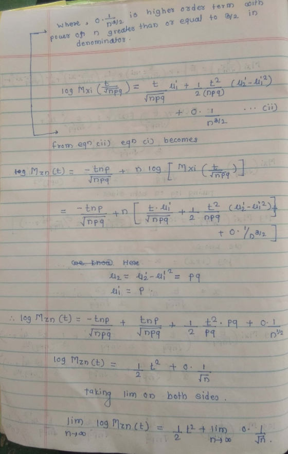 with in where ones than or Wheze, O. is higher order term power of in greater than or equal to 3/2 denominator log Mxi (Inpg)
