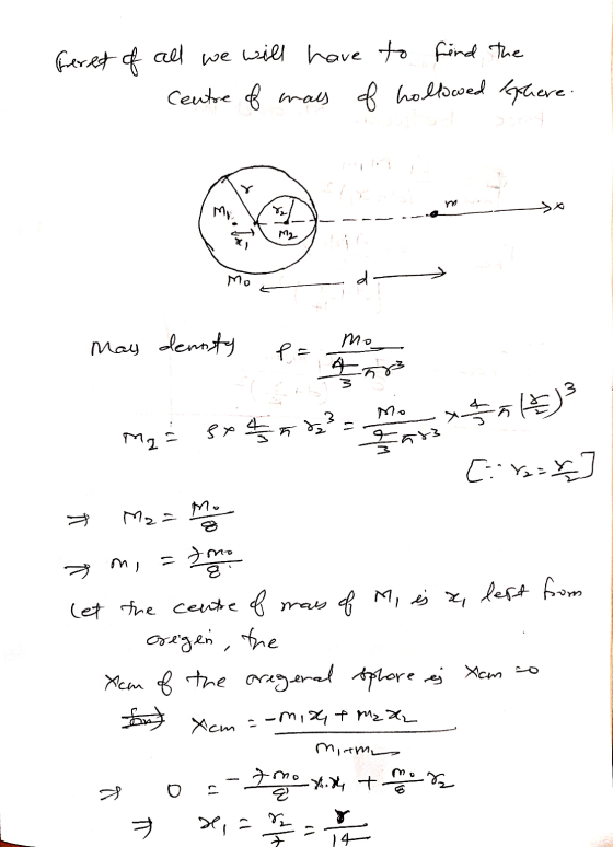 Preret of we will all have to find the Centre of way of hollowed there. M Mo d- may denoty P= mo 4or² 속지 Mza sx 45 223 Zat [: