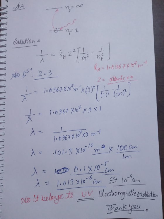 T n=0 Solution & Solo2t, 2=3 Ru= 10096 74 107 mt Zz atomicno E t 1.0967 Xiówx@) Os loos N22222232211111111111111111111111 À