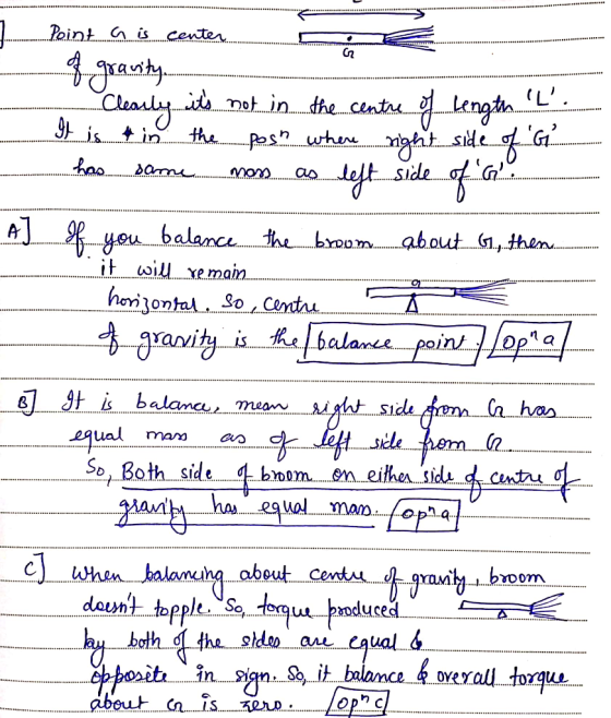Point ais center. C gravity. • Clearly its not in the centre of Length L. It is in the post where right side of G hao sa