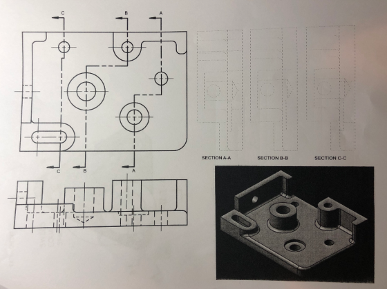 SECTIONA-A SECTION B-B SECTION C-C