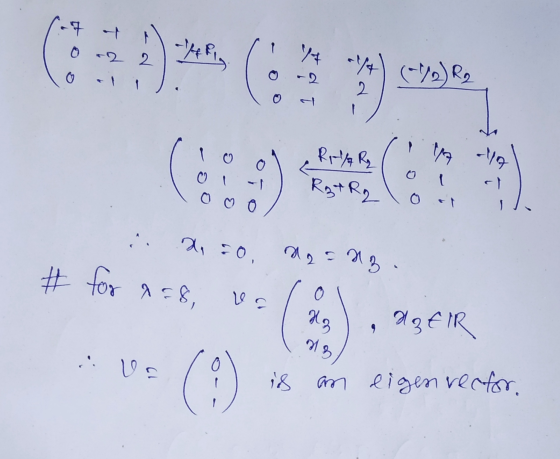 -7 -7 0 .2 2 ARI It د (درد) - -2 2. 0 RI-AR 117 (3) Rg+Rq 2, 20, Mas ng # for 958, O le Hg agfIR ng US ( is an eigen vector