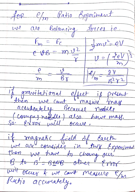 hill for l/m Patio Experiment Balancing forces ie. Fm 9² - ev are fc V-B muz ami U=1&ev X m . v letom m Br we cant SO. occure
