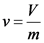 v=-