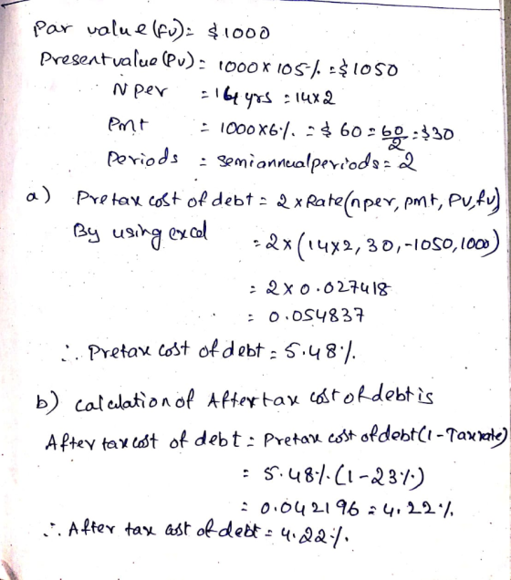 Par valu elfu)$.1000 Present value (PU): 1000x105-)..$1050 ...Nper = 16 yrs = 1482 Port :=1000X6.4. - $ 60=60-330 Periods = s