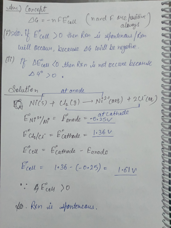 du) Conceft OG=-nFEellnand Fareasidive alvays )xo. Ecell 0 then Rn fentenaus Kn ngotive Cif) DEcelu <o then Ren net occwee be