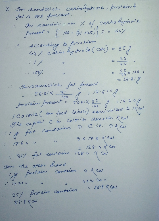 Im sandasich carbohychrate ,proteint fat n are fesnt r 0andwiz ch f carsbo hrnte fveant 0- 625 Acrdingg lam - 25 .: 1/ 2 S CA