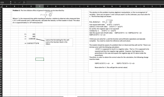E23 fix ABCDEFGHIJKLMNOPI Problem 5: The time dilation effect of general relativity can be described by: The solution to this