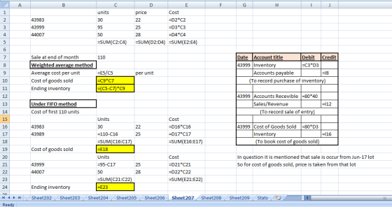 A B с D E F G H 1 J units 1 2 43983 30 3 95 43999 44007 price Cost 22 =D2 C2 25 =D3*C3 28 =D4*C4 =SUM(D2:04) =SUM(E2:E4) 4 50
