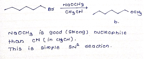 - Br Bo NOOCH3 CHE CN OGH NOOCHg is good ( Strong) nucleophile than CN (in crg CN). This is simple SN2 sedchon.
