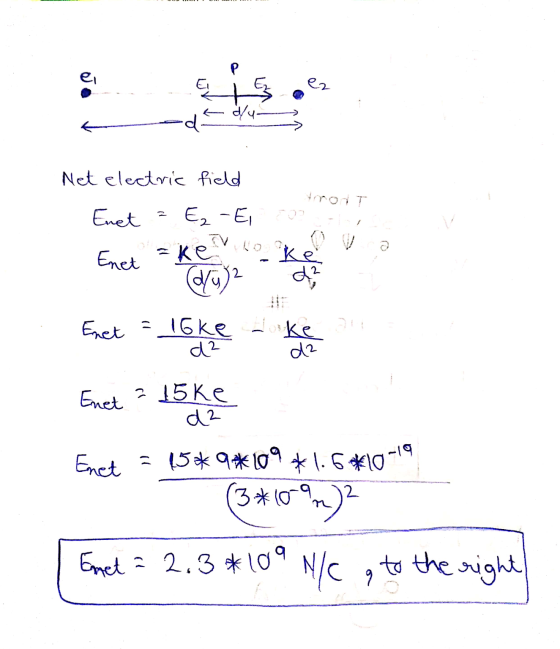 ei i ez du. d Net electric field Enet 02 Enet Ez - El keto ke d/a)2 d? loke - ke ke au Exet - loke Enet = uske Enet = 15* 9*1