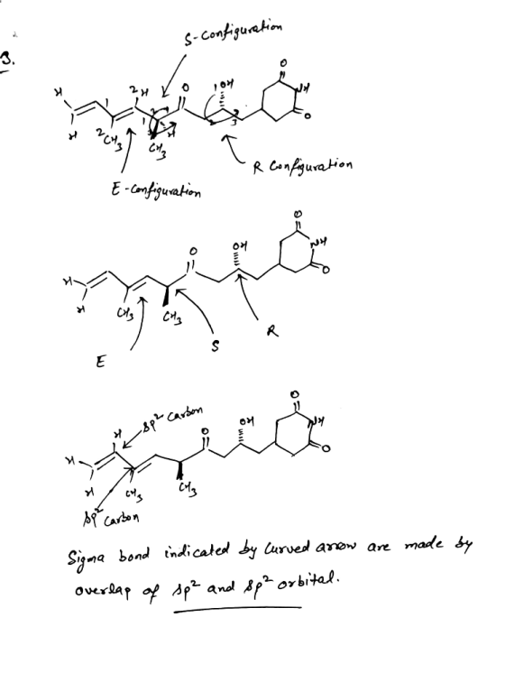 S- Configuration To 24 Ko -R Configuration E-configuration -802, spe Carbon Sigma bond indicated by curved arrow are made by