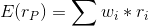 Ε(rp) =Συ; * r,