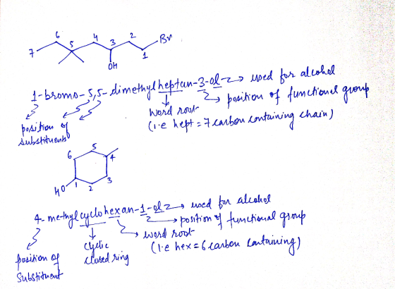 2 -BM 3 -broma-ss-dimetylheptun-3-l- ped fr alokel Werd nou e heptcanbon mtaining pairon fumchen qut thain) Aubstituenk ed u