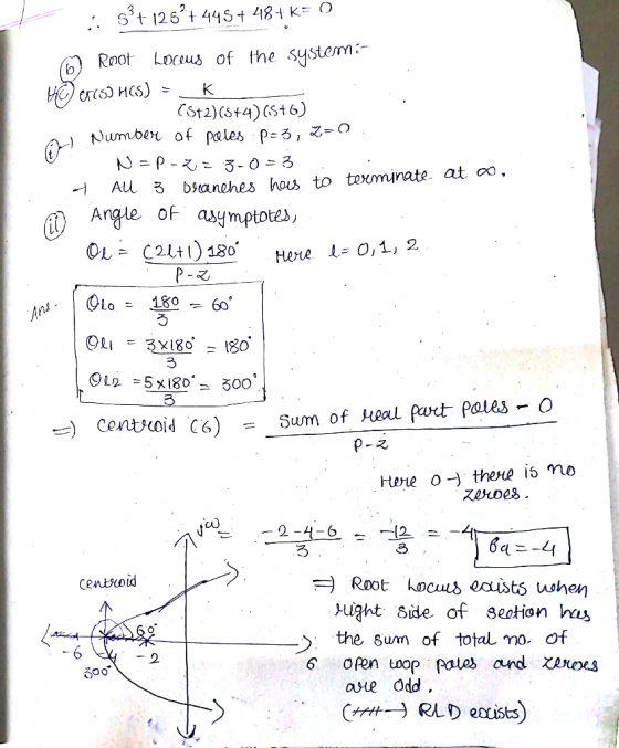 Rof Loxcus of the system Angle of asymptote, 180 Hexe L=0,1,2 (21+1 3 -) Centroid C6) = Sum of ueul part-Pales-o Here o→ ther