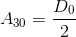 A_{30}=\frac{D_{0}}{2}