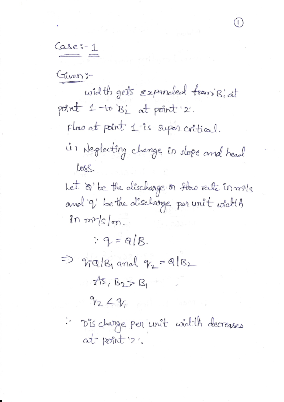 Cases-1 uotel th gets zpano ul Neglectry change in slope and ea_c Loss en unit oelth decreases at point 2