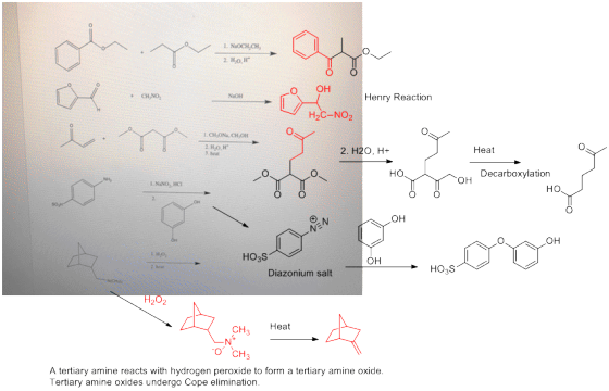 CH.NO, Henry Reaction H2C-NO, i. Ty LCHONCH OH 2 HOH Y 2.420,44 2. H2O, H+ y Heat HO EN.NO, HC T Y OH Decarboxylation НО. PEN