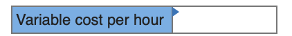 Variable cost per hour
