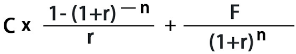 Cx 1-(1+r) -n - + - (1+r)n