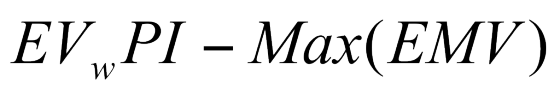 EVPI – Max(EMV)