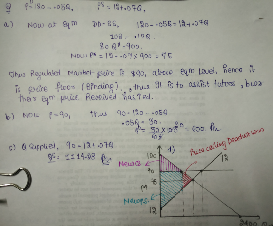 108.126 900 dhuu Regulaled Maatet frice 3, aboue eleve, Rence a e eam Level, hence S TO b) NOw po, thus 20059 05 0. SoB c) Su