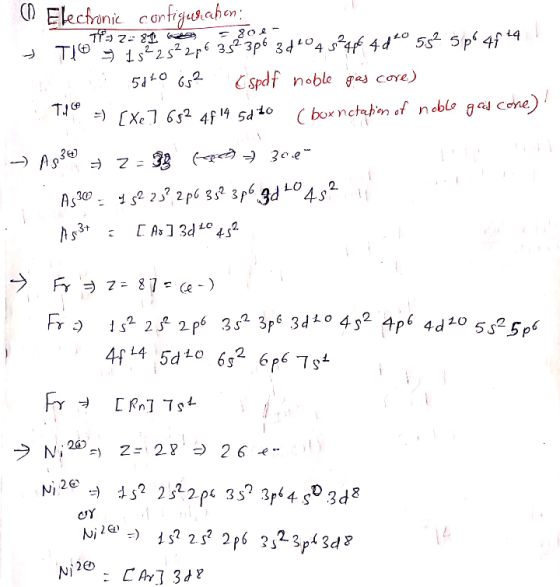 on Electronic configurachen: > T16732225 226 352 3p6 384045*486 4840 552 5p 4f +4! M N 5610 652 Espdf noble gas core.) The =>